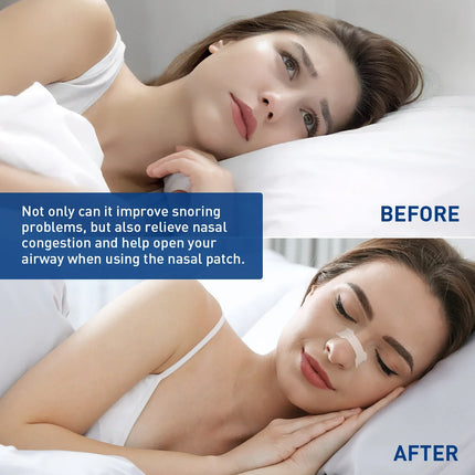 30/60/90PCS Breathing Nose Strips Extra Strength Sport Nasal Strip Better Sleep Non-Invasive Anti Snoring Strips for Adult Child