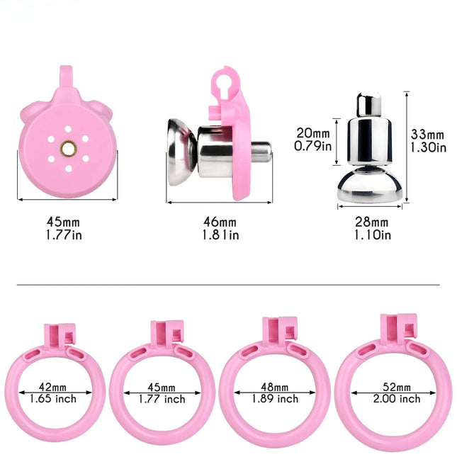 Strapon Flat Chastity Cage With Elastic Band Belt 4 Sizes Penis Ring Male Chastity Belt Sexshop BDSM Men Femboy Sissies 18