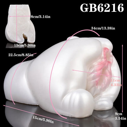 GEEBA Fantasy Male Masturbator Silicone Male Masturbation Sleeve Realistic Vagina Pocket Pussy Inverted Modle Sex Toys For Men