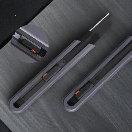 New Mini Jimihome 0.79inch Stretch Utility Knife Paper Cutters Carbon Steel Blades Pocket Knife with Safety Lock Pocket Tools