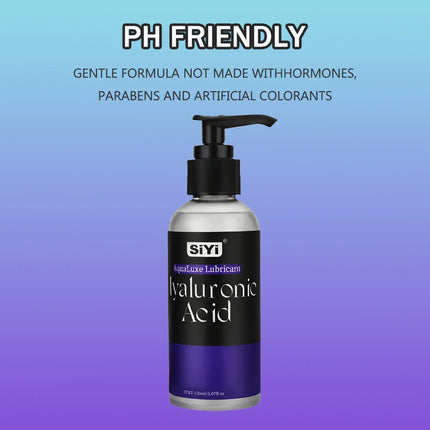 50ml/150ml Hyaluronic Acid Water-Based Lubricant – Non-Sticky, Condom-Safe, Gentle for Sensitive Skin for Couples Sex Lube