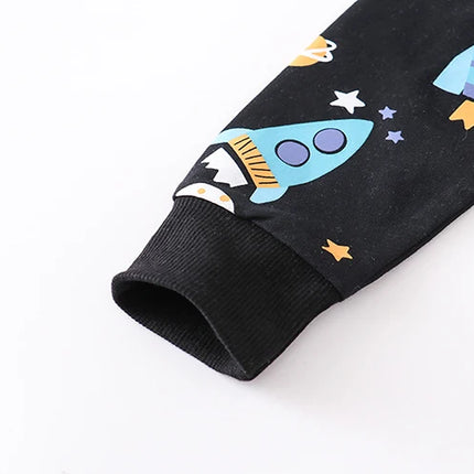 Little maven Kids Clothes Children's Clothing Baby Boys Spring New Autumn Cartoon Space Rocket Infants Sweatshirts