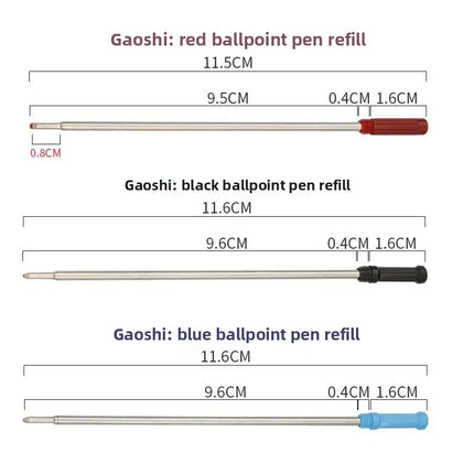 50/5 Pcs/lot L:4.5 in Ballpoint Pen Refills for Cross Pens Medium Point Blue Black Ink School Office Supplies Stationery