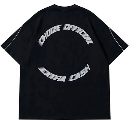 2026 Summer Men's T-shirt with Letter Print Breathable Lightweight Casual Fashionable Outdoor Style