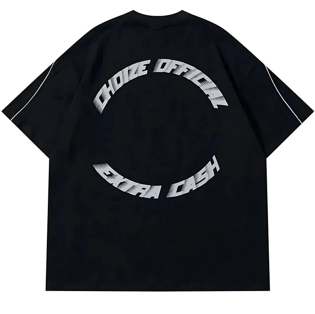 2026 Summer Men's T-shirt with Letter Print Breathable Lightweight Casual Fashionable Outdoor Style