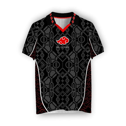 NEW Naruto AKATSUKI Anime Polo T-Shirt Vintage Baseball Jersey Style Men Women 3D Full Print Y2k Streetwear Harajuku Graphic Tee