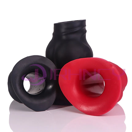 Soft silicone hollow anal plug 85-105mm huge Dog knot anal dildos sex toys for women men gay fisting Speculum Buttplug
