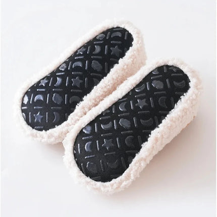 Autumn Winter Children Slippers Toddler Plush Floor Socks Boy Girl Soft Sole Anti-slip Walking Shoes Indoor Home Kids Shoes