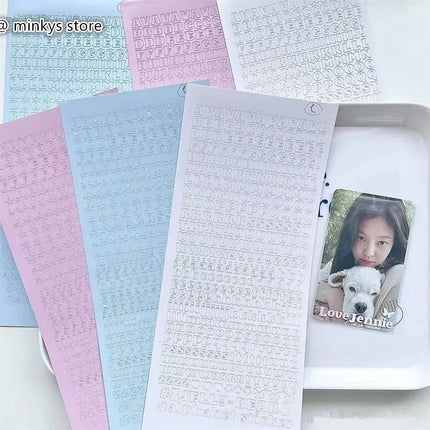 MINKYS New Arrival 3pcs 6pcs Kawaii Bear Ribbon Laser Bling Stickers DIY Scrapbook Stickers Confetti Decoration DIY Photo Frame