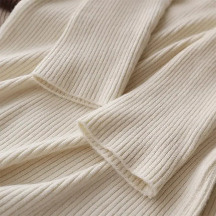 Korean High Collar Knitted Long Sleeve Base Shirt Pure Color Slimming Versatile Underwear Elegant Inner Long Top Women's Fashion