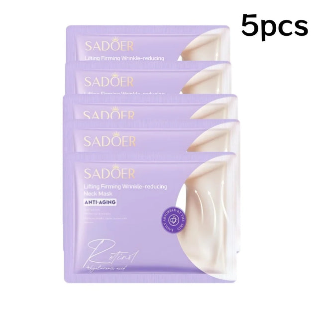 Peptide Firming Neck Mask Lifting And Firming Neck Skin Reduce Fine Lines Deeply Moisturize Makes Skin Glow Nourishing Neck Care