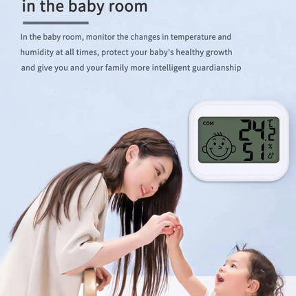 LED Thermometer Thermo-Hygrometer Multifunction Electronic Clock Temperature Humidity Meter Weather Station for Home With Alarm
