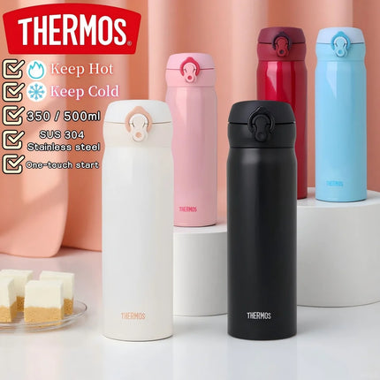 THERMOS 350ml/500ml Vacuum Flask Stainless Steel Thermal Mug,6H Hot Cold Water Bottle,Leakproof Coffee for Office Outdoor Travel