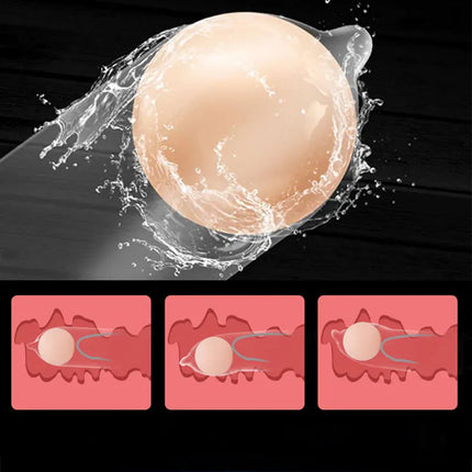 Penis Extender Reusable Ball Penis Sleeve Beads Condoms For Male Intimate Goods Head Attachment Tips On The Penis Massager