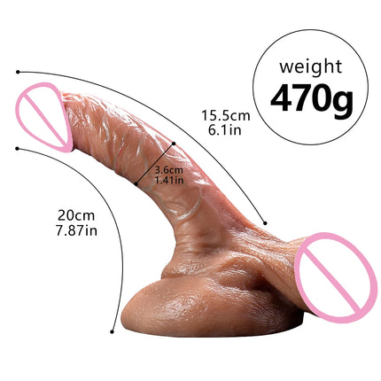 8.5 inch Skin Feeling Big Penis Dick Realistic Dildos Female Masturbator Silicone Soft Dildo Suction Cup Sex Toys for Women Men