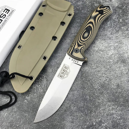 NEW ESEE-5 Fixed Blade Knife D2 Blade G10 Handle High Quality Outdoor EDC Camping Hiking Hunting Survival Tools Pocket Knife