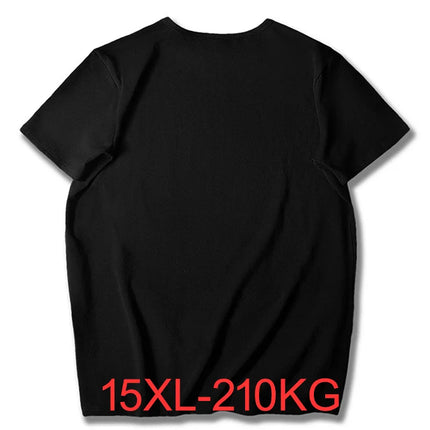 Summer men Oversized t-shirt Bust 186cm 15XL 14XL 13XL 12XL 11XL 10XL 9XL 8XL Weight 110KG-210KG Plus size Men t-shirt