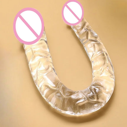 Adult Sex Toy Anal Toy Dual-head Ultra-long and Extra-large Simulated Dual-head Fake Penis, Simulated Penis, Lesbian Dildo 18+