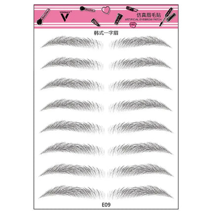 Brow stickers Water-based Lasting 4D Hair-like Eyebrow Authentic Eyebrow Tattoo Sticker False Eyebrows