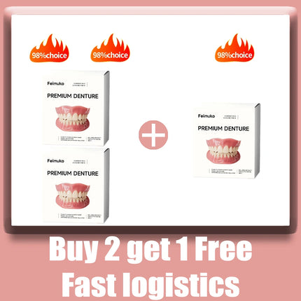 2026 Adult Adjustable Denture Set Adjustable Snap-on Dentures Portable Braces Decorative Teeth Gap Oral Hygiene Care