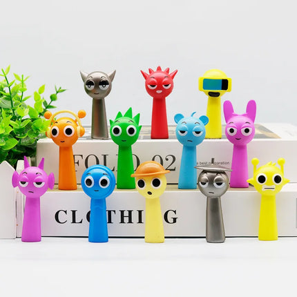 High Quality Sprunki Action Figures 12 Pack Rhythm Box Game Peripheral Collectible Model Dolls Desktop Ornaments For Game Fans
