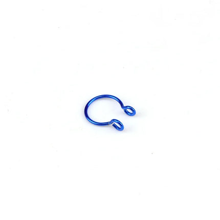 Women Fake Piercing Nose Ring Hoop Septum Piercing Nose Clip Rock HipHoop Stainless Steel Magnet Fashion Body Jewelry Wholesale