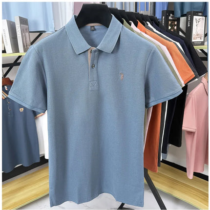 Luxury brand, 100% cotton, short sleeve polo shirt, new summer trend, Paul pony embroidery, T-shirt, business, golf, casual men's wear