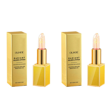 Gold Foil Moisturizing Lip Balm Moisturizes Brighten Lips Care Prevents Cracking Long Lasting No Fading Makeup Gloss Lipstick