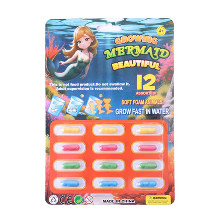 12pcs/set Creative Soaking Water Expands To Large Sponge Capsule Toys Dinosaur Sea Animal Shape Kids Bath Swimming Puzzle Toys