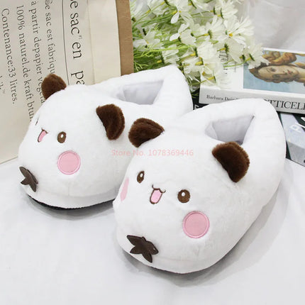 New Panda Bubu And Yier Plush Slippers Cartoon Panda Indoor Couple'S Warm Cotton Slippers Autumn And Winter Gift
