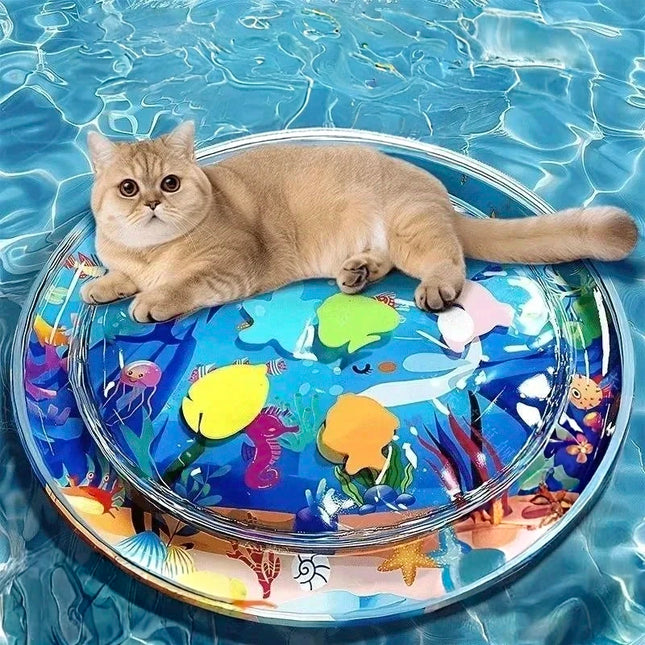 Summer Pet Inflatable Water-filled Mat Thickened and Durable Pet Breathable Water Mat to Cool Down Interactive Cat Pad Supplies