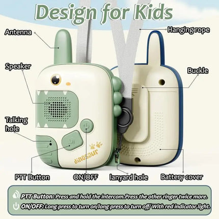 Kids Cartoon Walkie Talkie Handheld Interactive Parent-Child Wireless Outdoor Remote Intelligent Communication Puzzle Christmas
