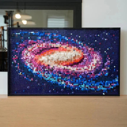 2026 3091 Works of art, space, universe, stars, Milky Way, building blocks, decorations, puzzle models, birthday gifts