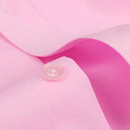 Men's new short sleeve shirt bamboo fiber casual non-ironing spring and summer shirt top high quality slim dress