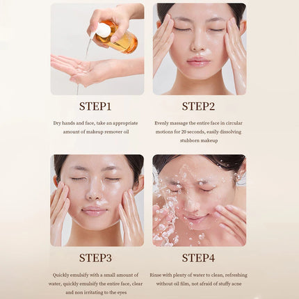 Camellia Moisturizing Cleansing Oil 200ml Gentle Deep Cleansing Facial Makeup Remover Skincare Product