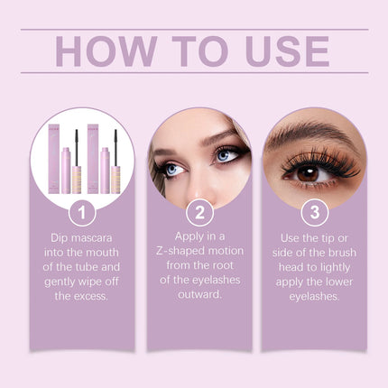 Eelhoe Curling Mascara Series Keep Thicking Lengthening Eyelashes Extension Volume Makeup Cosmetics Waterproof Black Mascara 5ml