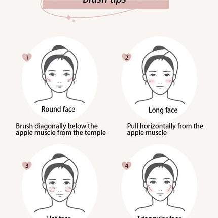 3 in1 Three Colors Powder Tray Blush Contouring Waterproof Long Lasting Delicate Natural Face Makeup