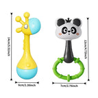 Giraffe and panda