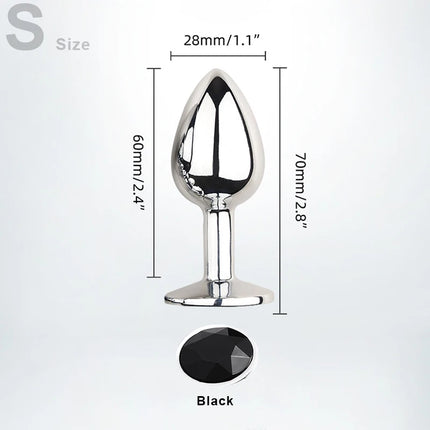 Sex Shop 5 Sizes Metal Butt Plug Fetish Fox Tail Intimate Toys Bdsm Anal Extender Dilator Products Erotic Games Goods For Adults