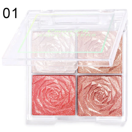 Highlighter Contour Palette illuminator Makeup 3D Bronzer Matte Contour Powder Rose Blush Highgloss Palette Cosmetics