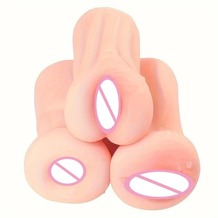 Male Masturbator Realistic Vagina Anal Blowjob Portable Masturbation Cup Soft Real Skin Pocket Pussy 18+ Erotic Sex Toys for Men