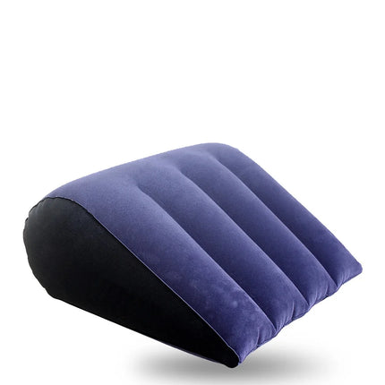Inflatable Travel Pillow Multifunctional Body Pillow Lumbar Yoga Pillow Travel Positions Support Air Cushion Triangular Pillow