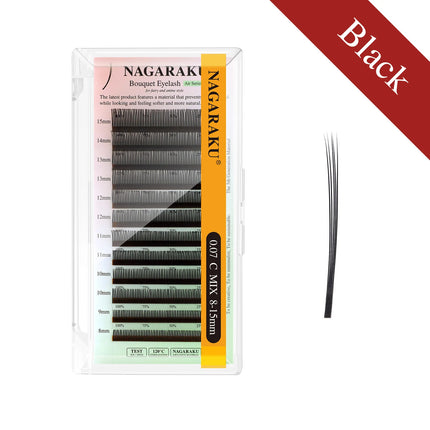 NAGARAKU 5D Flower Volume Spike Eyelashes Soft Natural Russia Style Anime Flora Mascara Effect