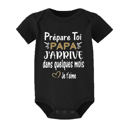 Prepare Yourself PAPA I'm Coming In A Few Month Announcement Pregnant Baby Bodysuit Boy Girl Toddler Jumpsuit Infant Shower Gift