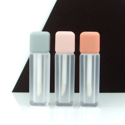 5/10/20/50/100pcs 6ml Lip Gloss Tube Brush Scrub Square Liquid Lipstick Tubes Lip Balm Container Cosmetic Packaging DIY DN62901