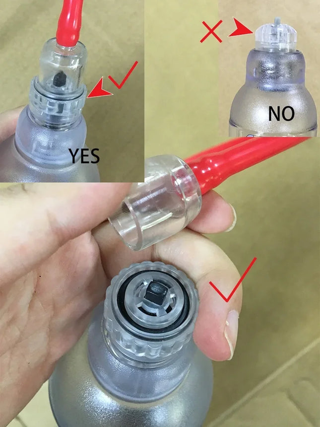 Penis Water Pump Accessories Handball pump with tube for X30 X40 X7 X9 Penis enlargement vacuum kit belt valve sex tool toys men