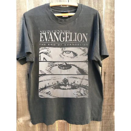 The End of Evangelion Shirt Neon Genesis Anime Shirt Summer New Y2K Men's and Women's Super Large Fashion Couple Dress