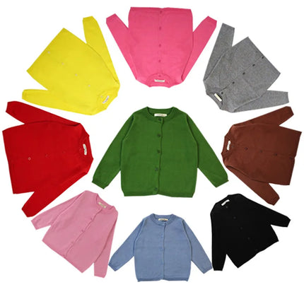 Spring Cotton Sweater Top Baby Children Clothing Baby Boys Girls Cardigan Boys Girls Knitted Cardigan Sweater Kid Spring Clothes