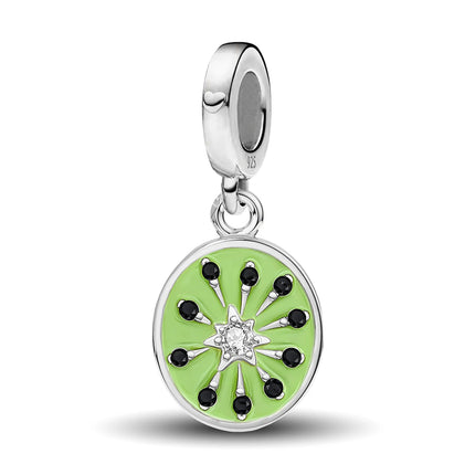 925 Sterling Silver Pink Cake Cherry Pineapple Strawberry Cherry Pendant Charm Ball Suitable for Bracelets DIY Women's Jewelry