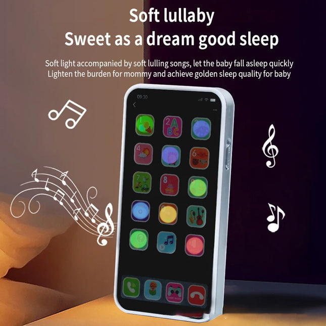 New Children's Educational Toys Mobile Phone Simulation Music Touch Screen Phone Baby English Early Childhood Toys Voice Toys